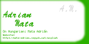 adrian mata business card